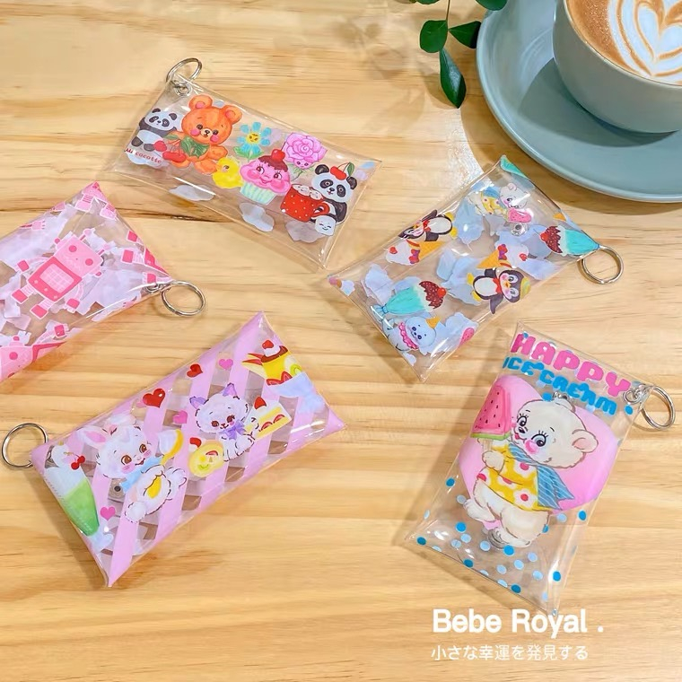 พร้อมส่ง-cute-cartoon-bear-pvc-ที่ห้อยกระเป๋า-กระเป๋าน่ารัก