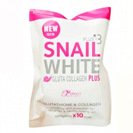 สบู่-snail-white-gluta-collagen-plus-soap-by-perfect-skin-lady-80g-แบบซอง