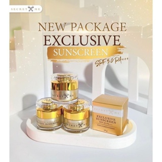 EXCLUSIVE SUNSCREEN🌤 ผลิตภัณฑ์บำรุงผิวหน้าผสมสารป้องกันแสงแดด 🌤