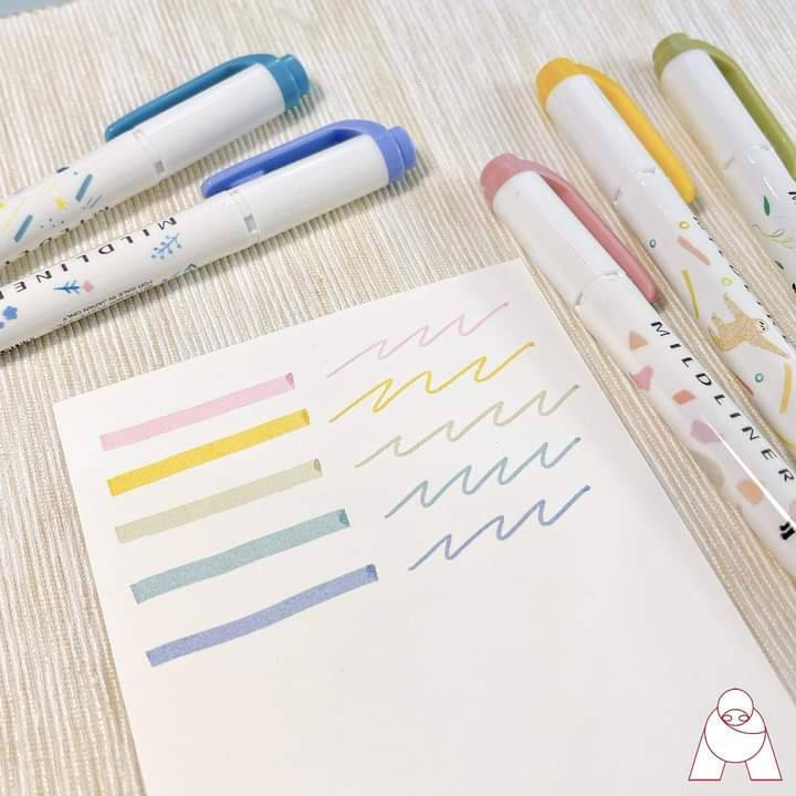 ปากกาเน้นข้อความ-zebra-mildliner-2-หัว-แบบเซ็ต-รุ่น-animal-series-limited-edition