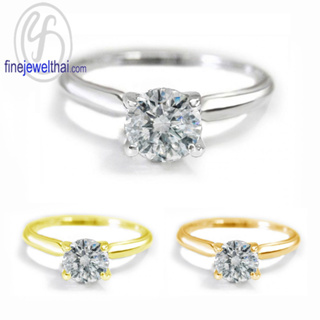 Finejewelthai-แหวนเพชร-แหวนเงิน-เพชรสังเคราะห์-เงินแท้-แหวนหมั้น-แหวนแต่งงาน-R1184cz_5m