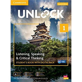 DKTODAY หนังสือ UNLOCK LIST&amp;SPEAK 1:SB WITH DIGITAL PACK (2ED)