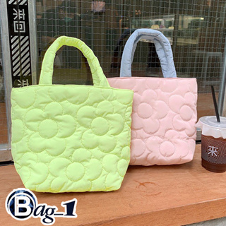 bag_1(BAG1881) กระเป๋าถือมินินุ่มนิ่ม ทรงถือรอยเย็บเป็นลายดอกไม้