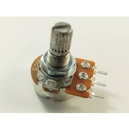 1pcs วอลลุ่ม 3ขา 15มม. WH148 B2M 3Pin 15mm Shaft Amplifier Potentiometer