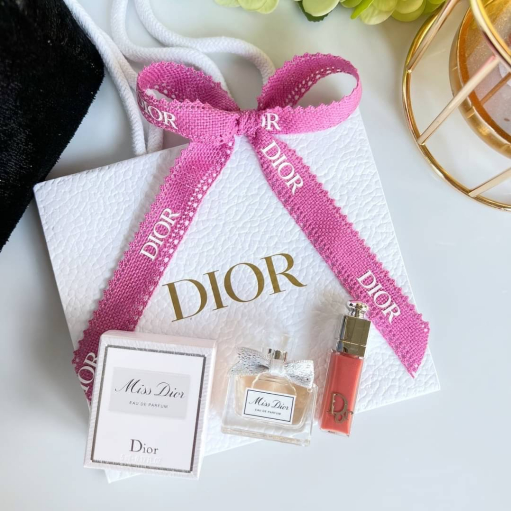 Dior Miniature Set Perfume & Lip Gloss + ถุง Dior พร้อมริบบิ้น (3