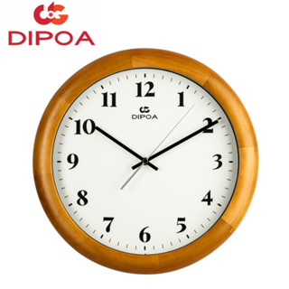 DIPOA New Arrival นาฬิกาแขวนผนังไม้ รุ่น WN120LB สีน้ำตาลอ่อน ขนาด : 33ซม. x 33ซม. x หนา 4ซม. Wall Clock