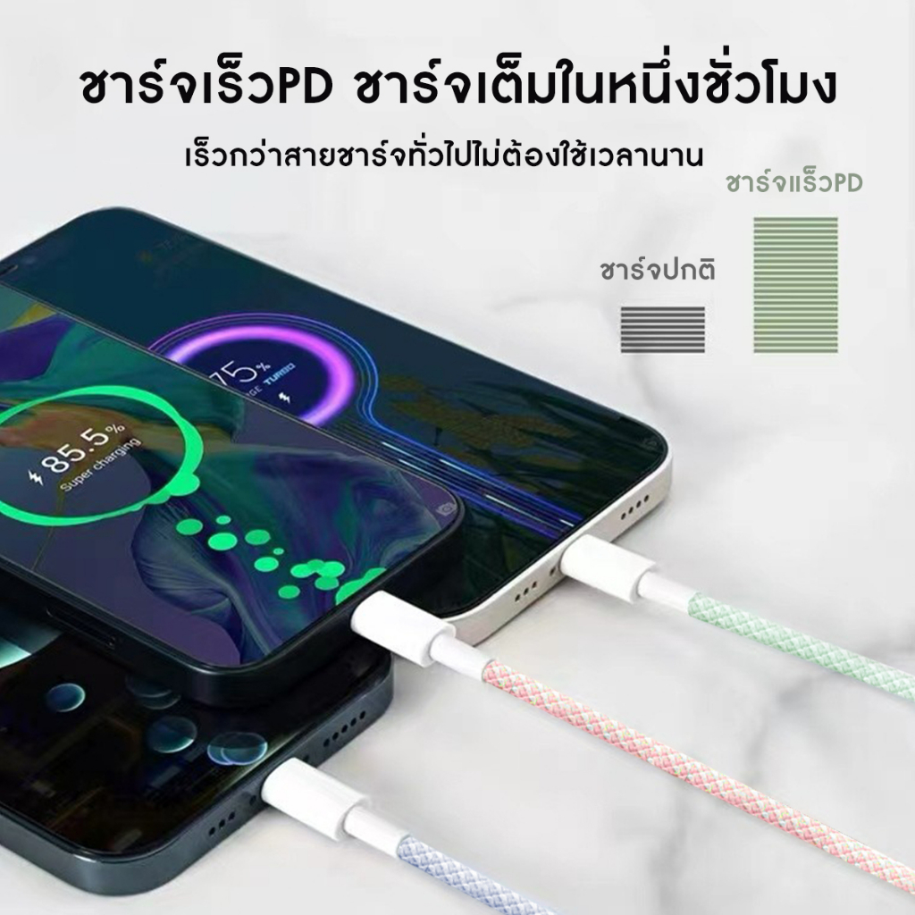 ชาร์จเร็ว-ที่ชาร์จเร็วสำหรับ-สายชาร์จ-pd-25w-ชุดชาร์จ-หัวชาร์จคุณภาพสูง-สำหรับ-สีพาสเทล-สําหรับ-lphone5-14