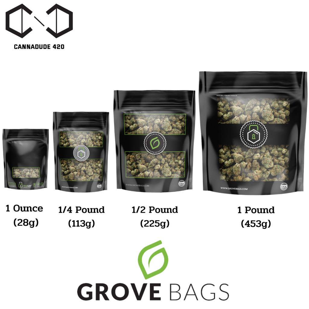 [ของแท้] Grove Bags ถุงบ่ม ซองบ่ม มี 2 ขนาด 1oz และ 1/4lbs คุณภาพ