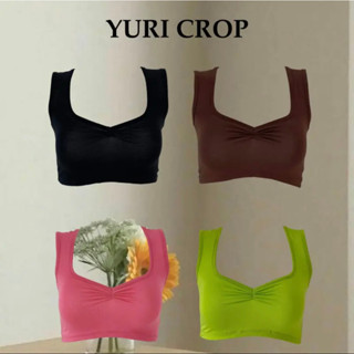 Atipashop - YURI CROP เสื้อกล้าม เสื้อครอป ครอป ทรงน่ารัก มีหลายสีให้เลือก