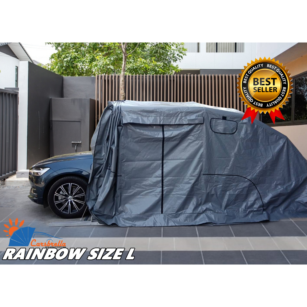 โรงจอดรถยนต์สำเร็จรูป-carsbrella-รุ่น-rainbow-size-l-สำหรับรถขนาดกลาง-ใหญ่carsbrella-rainbow-size-l-สำหรับรถขนาดกลา