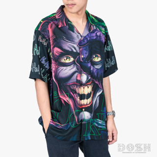 DOSH HAWAII COLLECTION BATMAN เสื้อเชิ้ตฮาวาย ผู้ชาย DBMS5000-BL