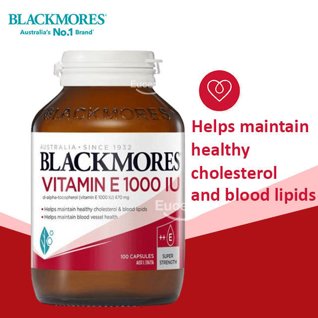 Blackmores Natural Vitamin E 1000IU 100 Capsules วิตามินอี - วิตามินอี ยี่ห้อไหนดี