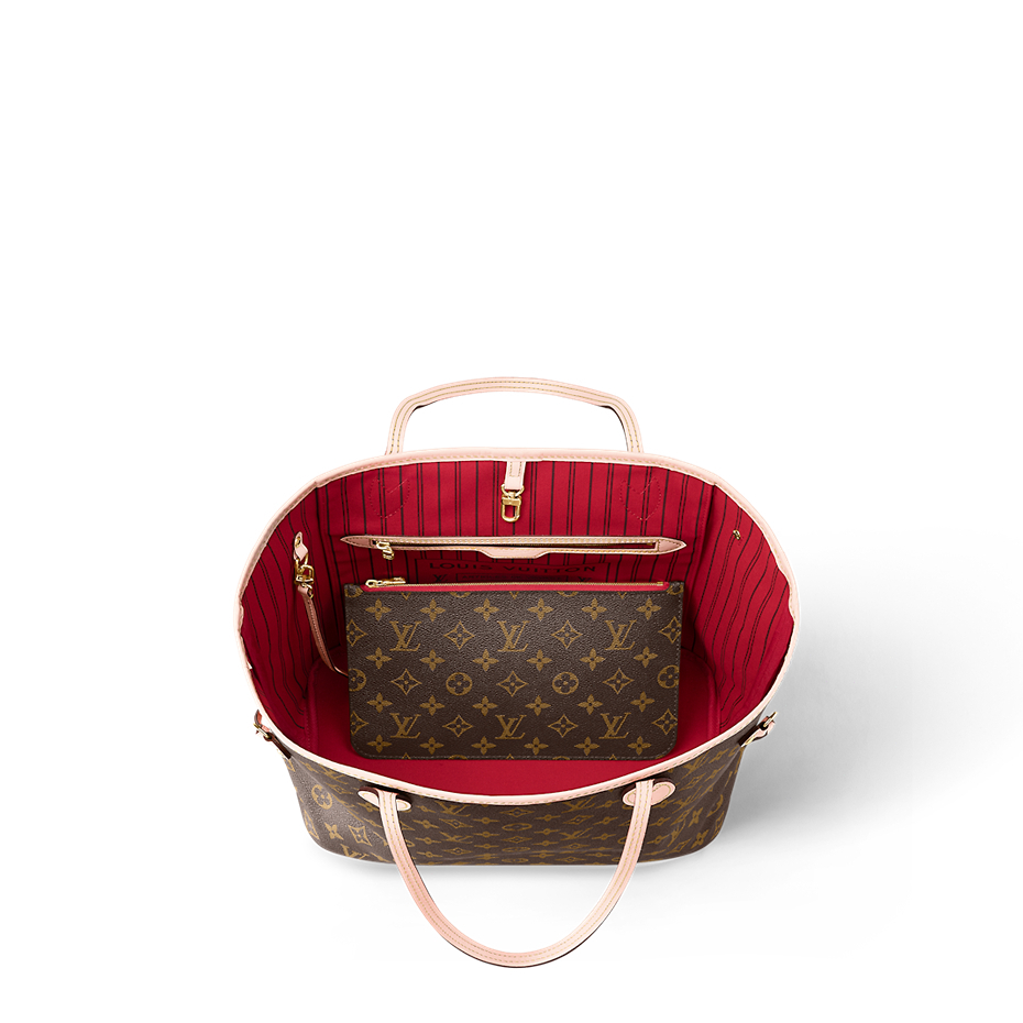 ถูกที่สุด-ของแท้-100-หลุยส์วิตตองlouis-vuitton-neverfull-women-shoulder-bag-สุภาพสตรี-กระเป๋าสะพาย-กระเป๋าใต้วงแขน