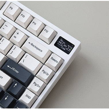 new-keydous-nj81-คีย์บอร์ดสุดคุ้มค่า-เพิ่มจอ-tft-brass-plate-hot-swap-rgb-bluetooth5-0-wireless-2-4g-keycap-pbt