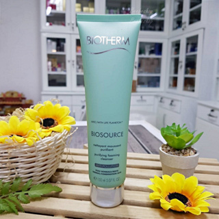 Biotherm Biosource Purifying Foaming Cleanser 150ml ผลิต 06/2022 โฟมล้างหน้าเนื้อมูส