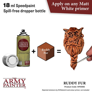 🔥มีของพร้อมส่ง🔥 Army Painter Speedpaint 2.0 Ruddy Fur 18ml AP-WP2065 สีทาโมเดล สีอะคริลิคสูตรน้ำ Water Based Acrylic