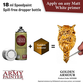 🔥มีของพร้อมส่ง🔥 Army Painter Speedpaint 2.0 Golden Armour 18ml AP-WP2069 สีทาโมเดล สีอะคริลิคสูตรน้ำ Water Based Acrylic