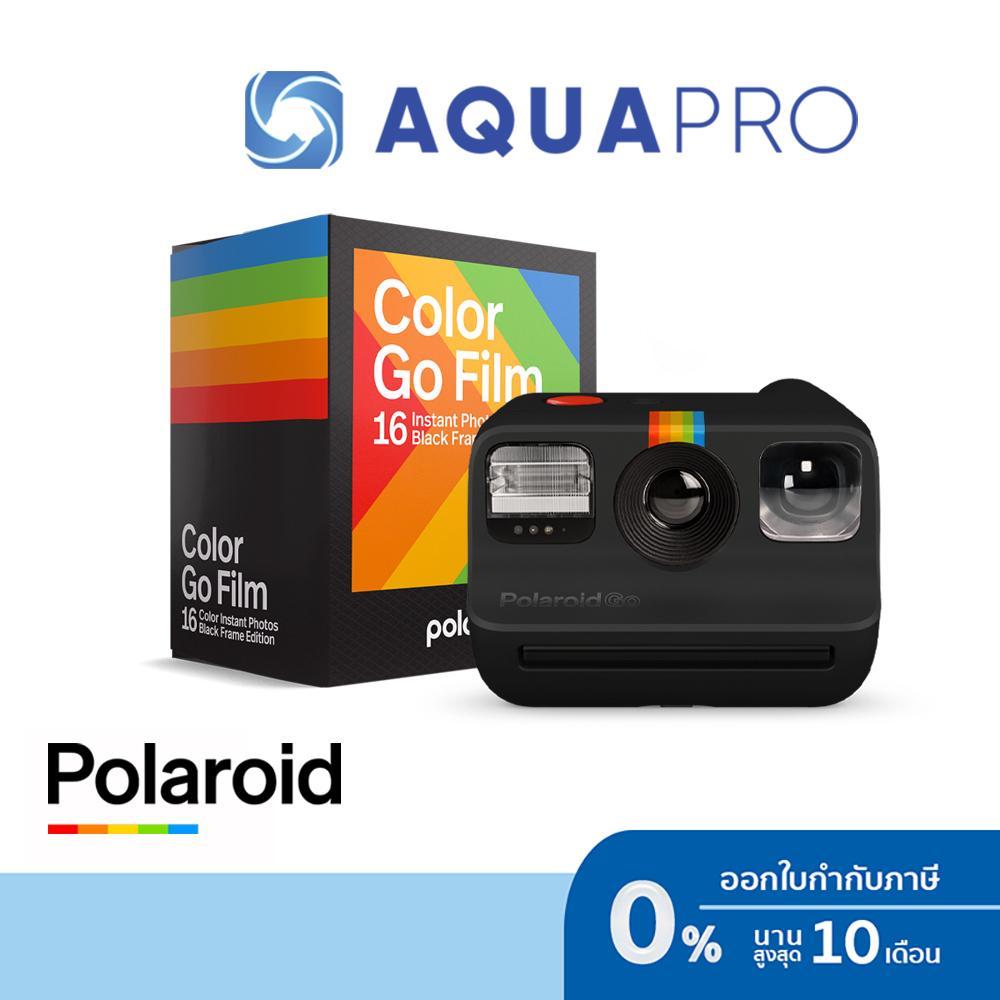 polaroid-go-black-instant-camera-go-analog-สีดำ-ประกันศูนย์ไทย-polaroid-go-color-film-double-pack-instant-film-black