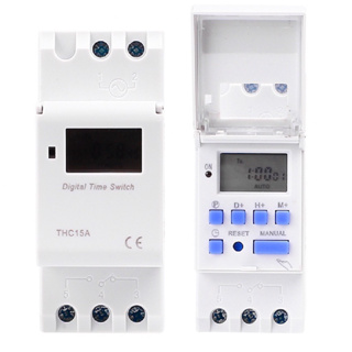 Timer Switch THC15A นาฬิกาตั้งเวลาดิจิตอล 16 โปรแกรม 12V 24V 220V
