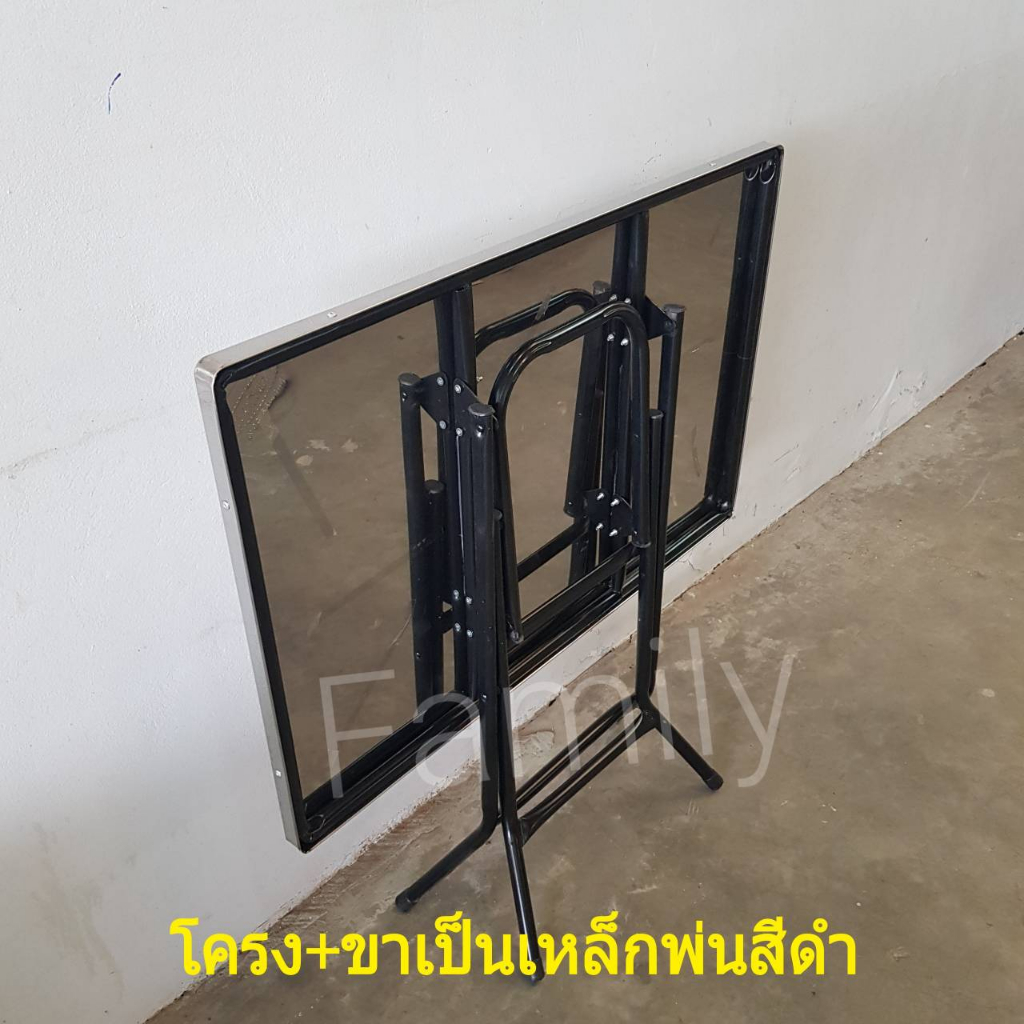 โต๊ะพับ-3ฟุต-หน้าสแตนเลส304-ส่งไวมาก-ขนาด60x93x75-cm-ใช้งานได้เอนกประสงค์