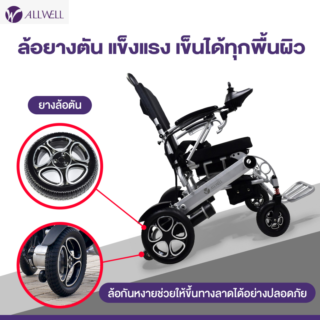 allwell-รถเข็นวีลแชร์ไฟฟ้า-รุ่น-w5521