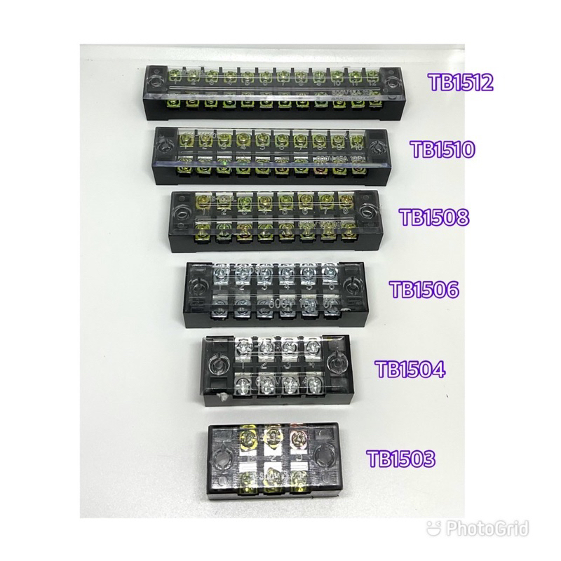 เทอร์มินอล-ต่อสาย-15a-600v-มี3ช่อง-4ช่อง-6ช่อง-8ช่อง-10ช่อง-12ช่อง