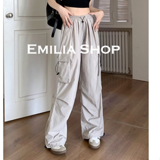 EMILIA SHOP  กางเกงขายาว กางเกงเอวสูง ผู้หญิงสไตล์เกาหลี เสื้อผ้าแฟชั่นผู้หญิง y2k 2023 ใหม่  สวย รุ่นใหม่ Trendy พิเศษ A20M077 36Z230909