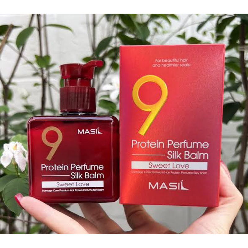 พร้อมส่ง-masil-9-protein-perfume-silk-balm-180ml-บาล์มโปรตีนบำรุงผมสูตรพิเศษ