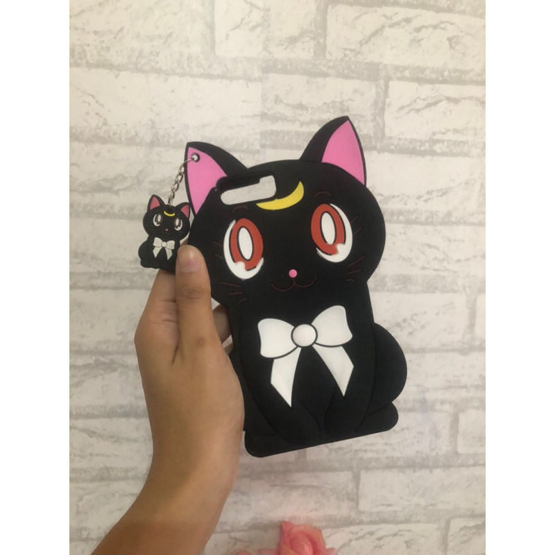 เคสซิลิโคนแมวเหมียว-7-8plus-สีดำ