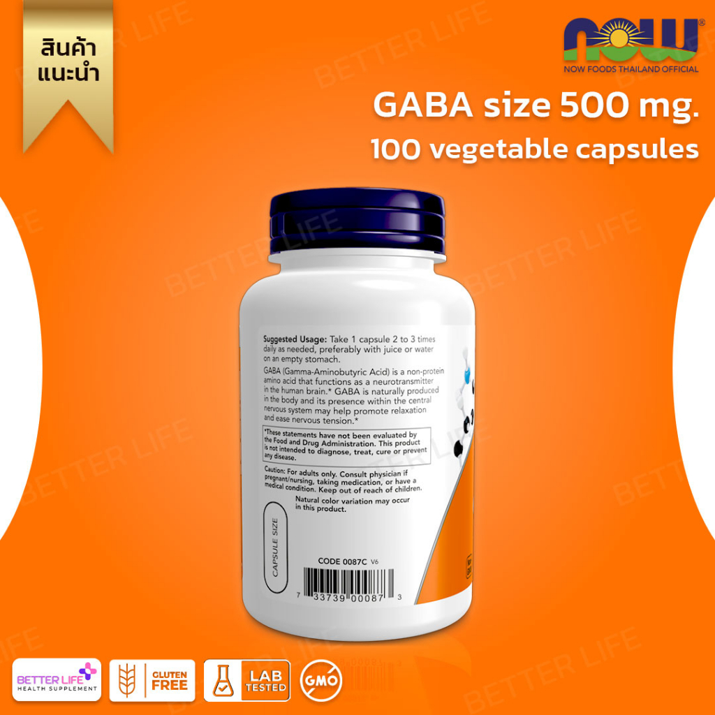 สุดยอดอาหารเสริมบำรุงสมอง-now-foods-gaba-size-500-mg-contains-100-vegetable-capsules-no-771