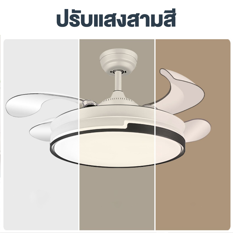 พัดลมดีไซน์สร้างสรรค์-พัดลมเพดานโปร่งใส-พัดลมโคมไฟ-led-พัดลมโคมระย้าไฟฟ้าพร้อมไฟส่องสว่างมากมาย