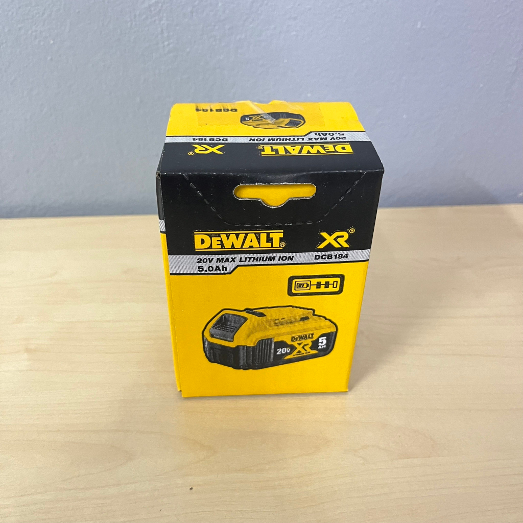 dewalt-แบตเตอรี่-18v-20v-li-ion-5-0-ah-รุ่น-dcb184-xr-series