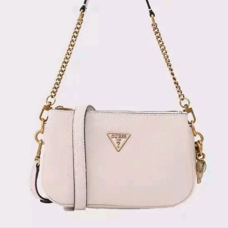 Guess Destiny Top Zip Shoulder Bag Pink แท้ Shopee Thailand