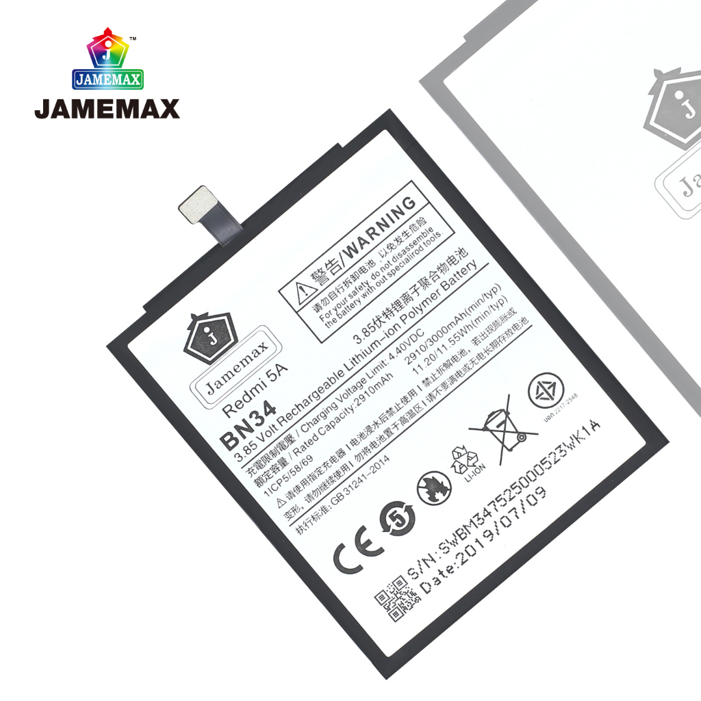 jamemax-แบตเตอรี่-xiaomi-redmi-5a-battery-model-bn34-ฟรีชุดไขควง-hot