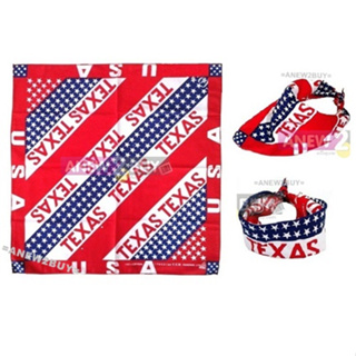 ภาพหน้าปกสินค้าผ้าลายธงอเมริกาเท็กซัสแดง ใช้พันคอหรือโพกหัวได้ (Bandana American Flag Texas) ที่เกี่ยวข้อง