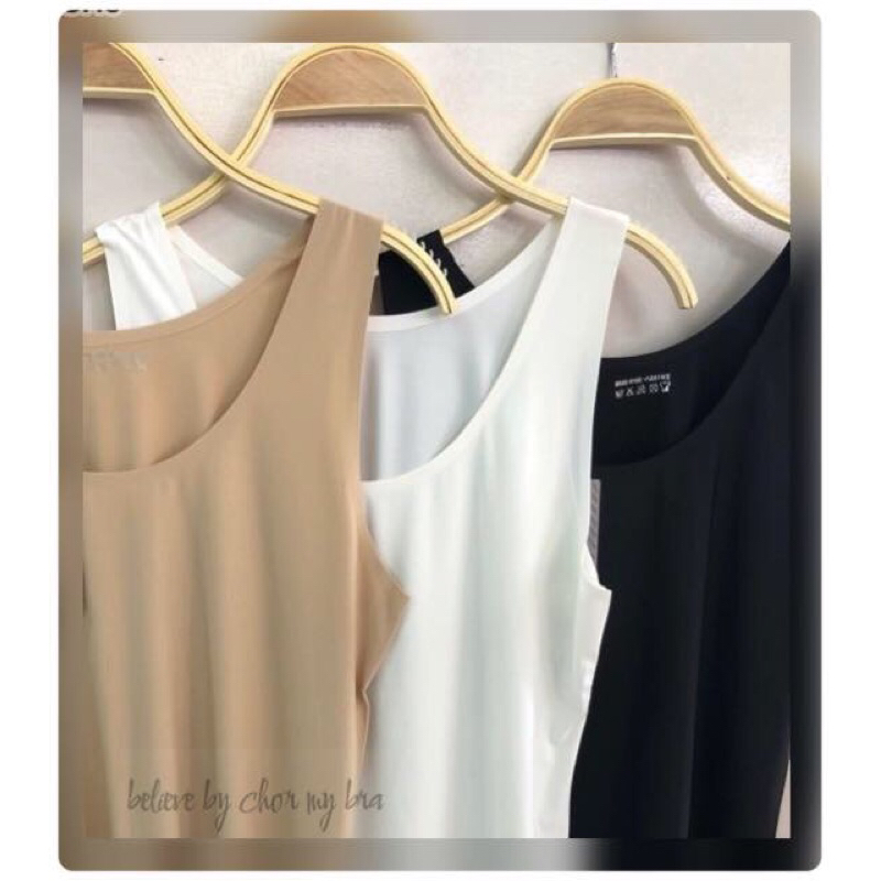 พร้อมส่ง-เสื้อซับใน-ผ้าใส่เย็นสบายไม่ร้อน-ไม่อมเหงื่อไร้ขอบและรอยต่อตรงช่วงคอและปลายเสื้อ-ใส่สบายสุดๆ