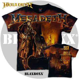Blaxroxx เสื้อวง OVP สีจม ลิขสิทธิ์แท้ Megadeth (MGD019) OVP ผ้า Supersoft cotton