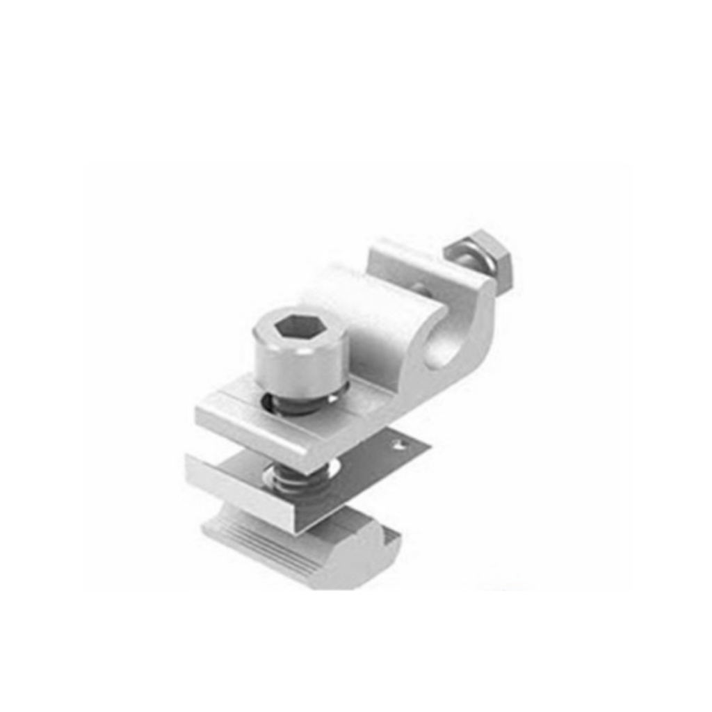 อุปกรณ์ยึดแผงโซล่าเซลล์ Mounting L feet Mid Clamp Rail Splice End Clamp ...