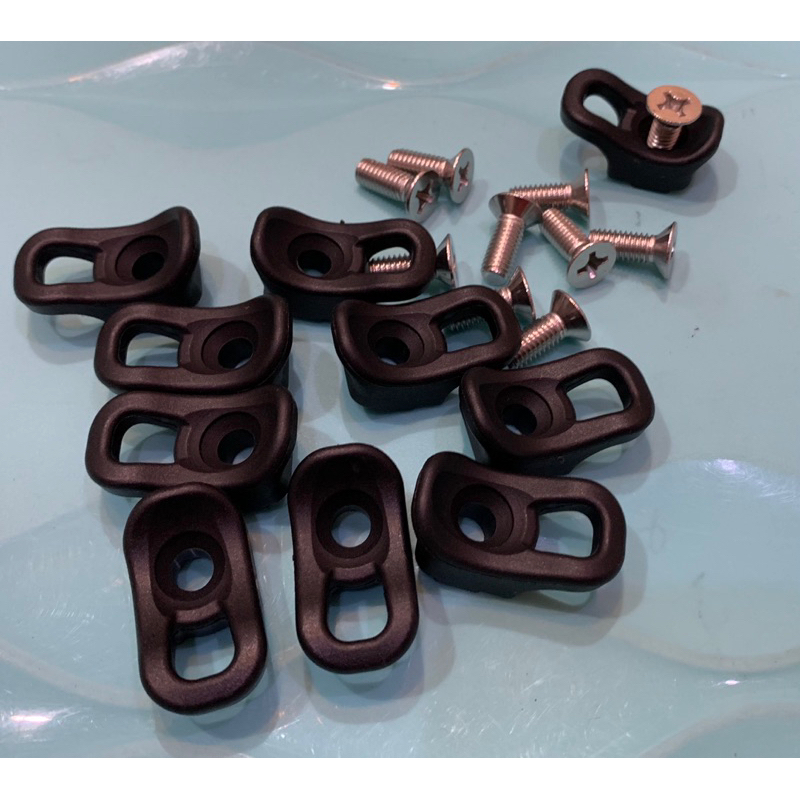 10Pcs Kayak Eyelet Tie Down Loop Deck Fitting Bungee Cord Kit พร้อมสกรู