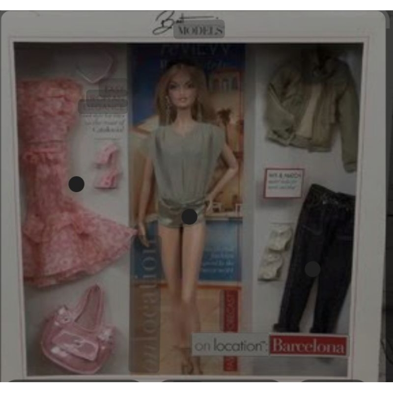 barbie-on-location-barcelona-doll-ขายชุดบาร์บี้รุ่น-ออนโลเคชั่นบาเซโลน่า-สินค้าใหม่พร้อมส่ง