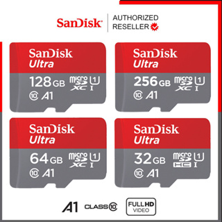 เช็ครีวิวสินค้าSandisk Ultra Micro SDCard 32GB/64GB/128GB Class10 A1 (SDSQUA4) เมมโมรี่การ์ด ไมโครเอสดีการ์ด TF Card โทรศัพท์ มือถือ แท๊บเล็ต ประกัน 10ปี Smartphone Tablet MicroSD MicroSD