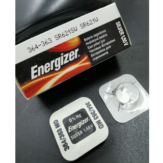 ถ่านกระดุม ถ่านนาฬิกา Energizer 364/363 (SR 621SW,SR 621W) Battery Silver Oxide 1.55V