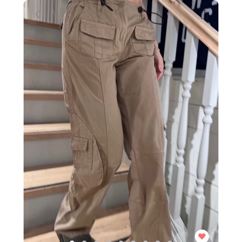 พรีออเดอร์ PREORDER Brandy Melville Kim Cargo Pants ของแท้ 100 (BEIGE