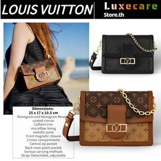 หลุยส์ วิตตอง👜Louis Vuitton DAUPHINE Women/Shoulder Bag กระเป๋าสะพายข้าง/กระเป๋าโซ่