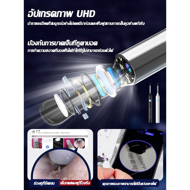 800000w-hd-พิกเซล-ที่แคะหู-wifi-usb-พร้อมช้อนหู-4-อัน-ไฟ-led-แสง-6-ชนิด-กันน้ำ-ไม้แคะหูมีกล้อง-ชุดแคะหู-ไม้แคะหู