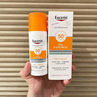 ยูเซอริน Eucerin Sun Dry Touch Oil Control Face SPF50+ 50ml ยูเซอริน ซัน ดราย ทัช ออยล์ คอนโทรล ครีมกันแดดเนื้อบางเบา