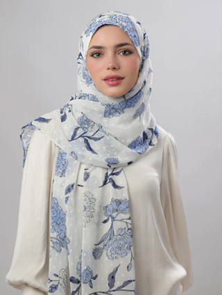 ฮิญาบ BOKITTA รุ่น Freestyle - CLOVE BLUE- Instant hijab