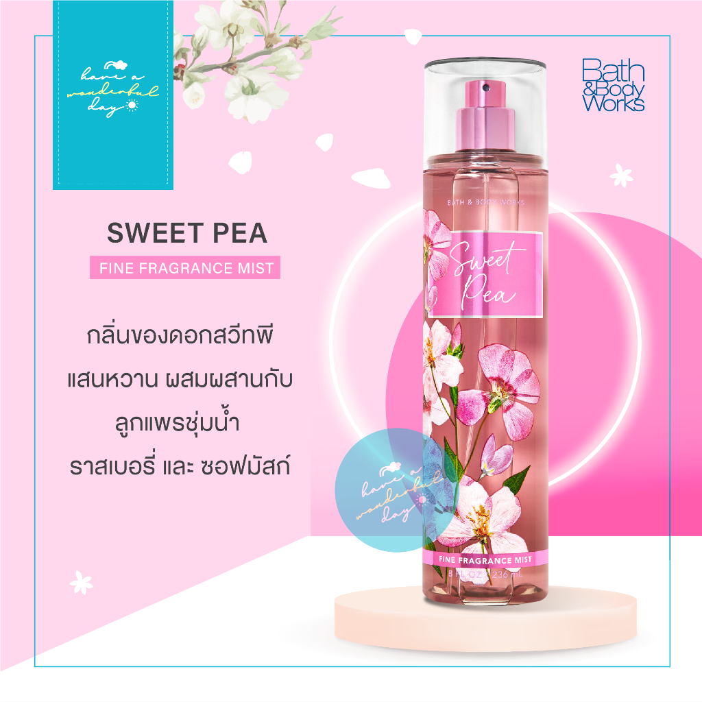 [SET2/2] Bath and Body Works Fragrance Mist ขนาด236ml เพิ่มความหอมสด