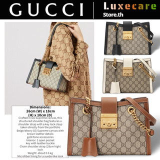 กุชชี่👜Gucci Padlock-GG Women/Shoulder Bag กระเป๋าสะพายข้าง/กระเป๋ากุชชี่/กระเป๋าถือ