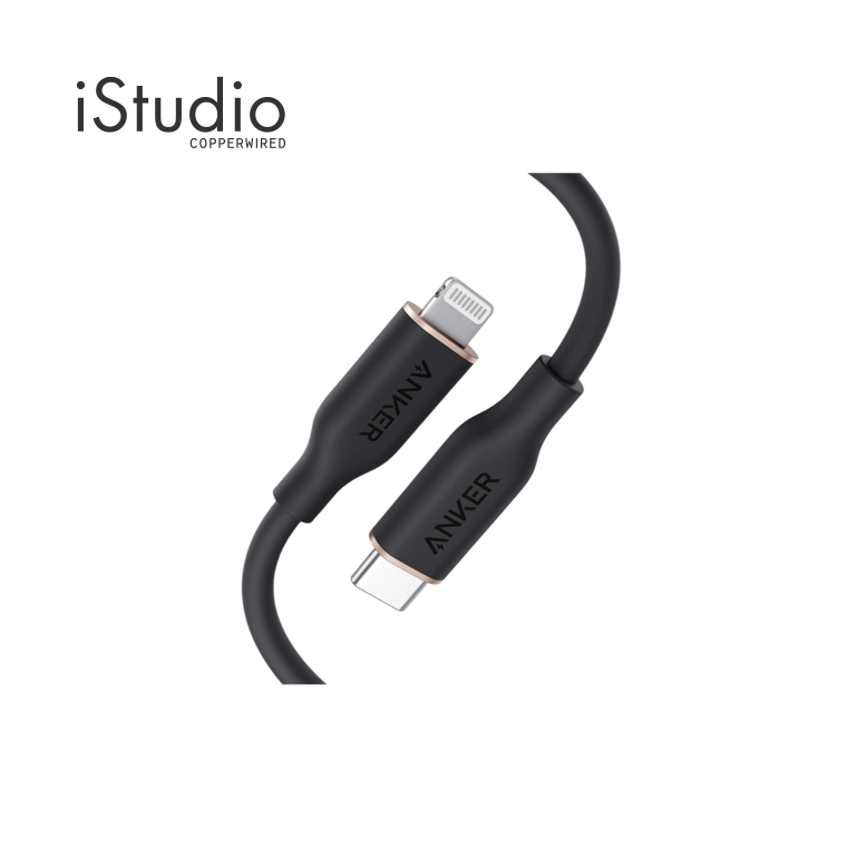 Câble Anker USB-C Vers Lightning 1,8 M - PowerLine III Flow Ultra-souple Et Durable, Certifié MFi